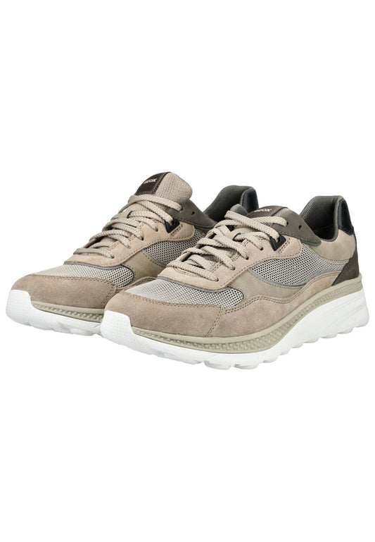 Geox Sneaker Lederimitat/Textil Sand