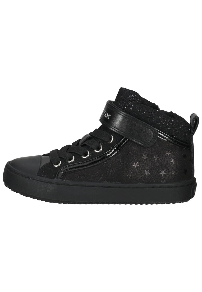 Geox Sneaker Lederimitat/Textil Schwarz