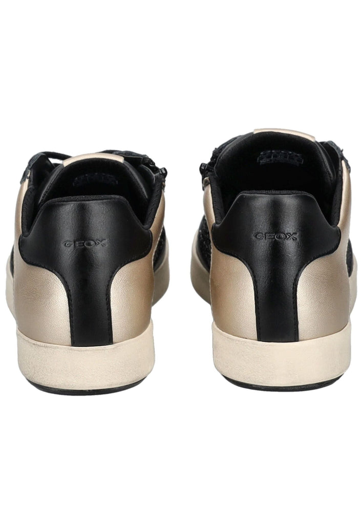 Geox Sneaker Lederimitat/Textil Schwarz