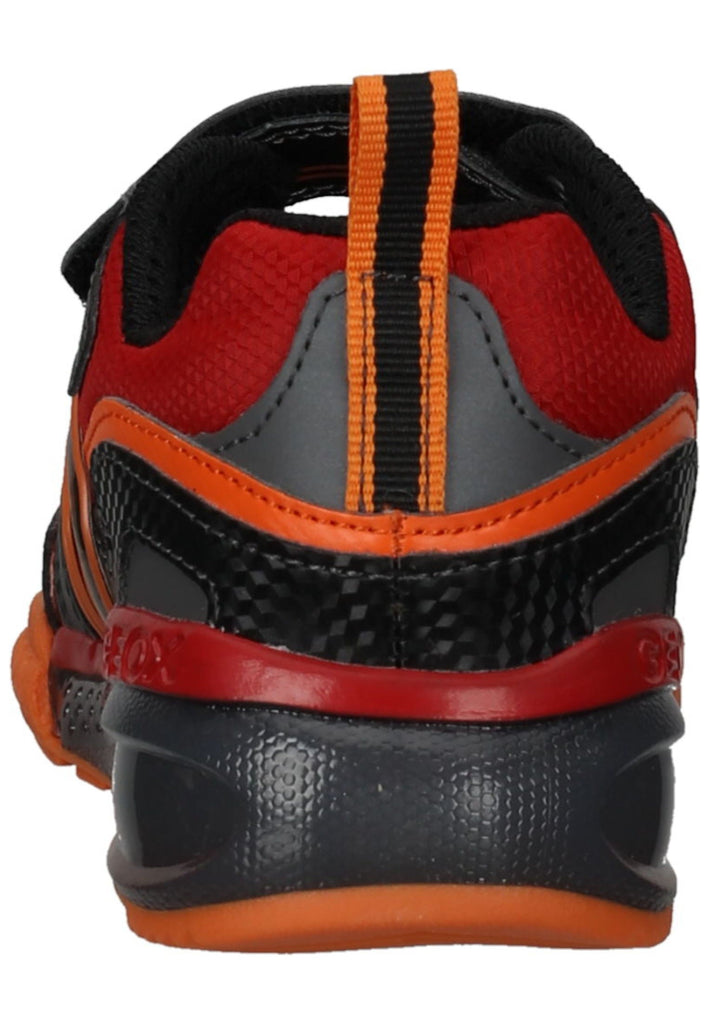 Geox Sneaker Lederimitat/Textil Schwarz/Rot