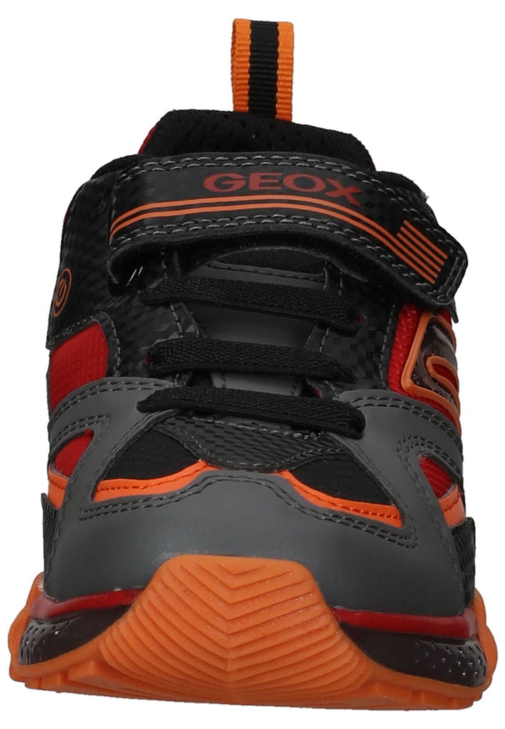 Geox Sneaker Lederimitat/Textil Schwarz/Rot