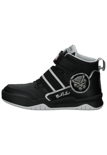 Geox Sneaker Lederimitat/Textil Schwarz/Silber