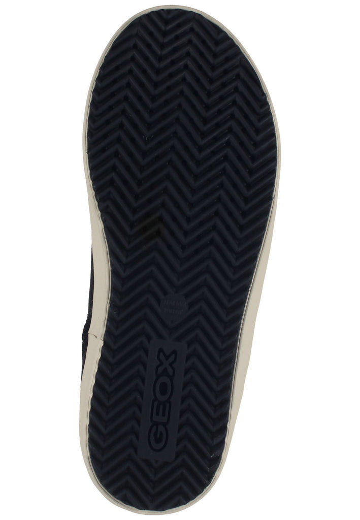 Geox Sneaker Lederimitat/Textil Schwarz/Silber