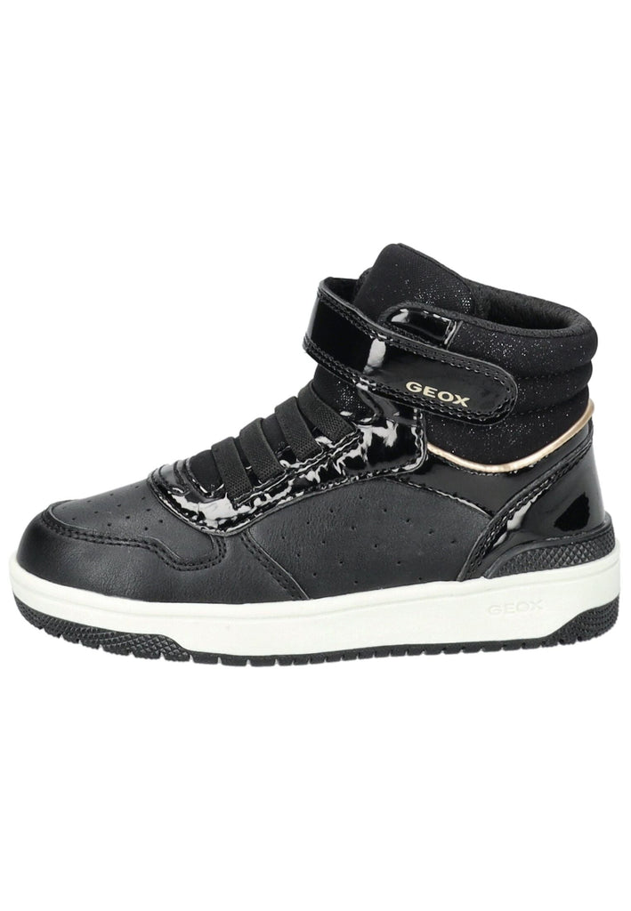 Geox Sneaker Lederimitat/Textil Schwarz Warmfutter
