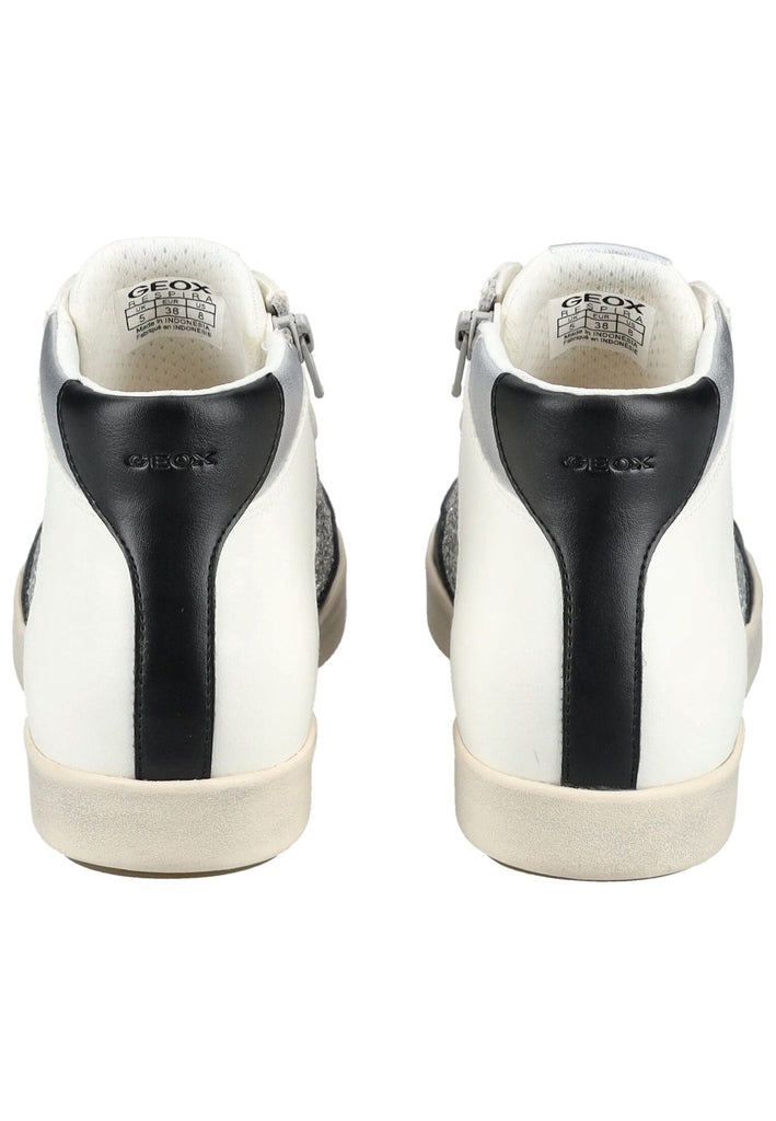 Geox Sneaker Lederimitat/Textil Silber