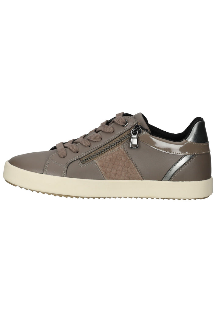 Geox Sneaker Lederimitat/Textil Taupe