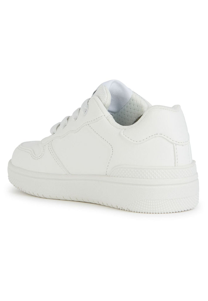 Geox Sneaker Lederimitat/Textil Weiß