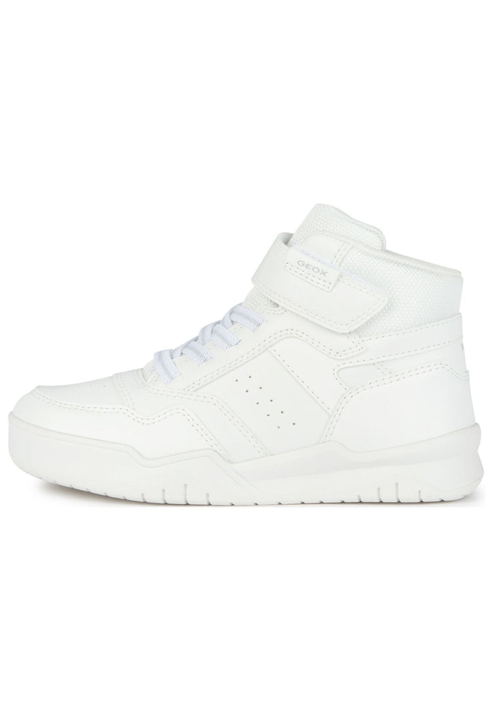Geox Sneaker Lederimitat/Textil Weiß