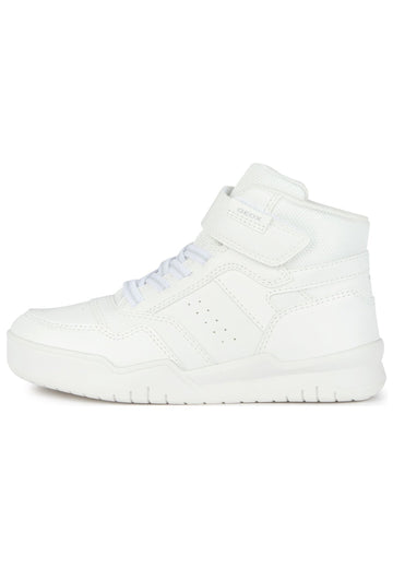 Geox Sneaker Lederimitat/Textil Weiß