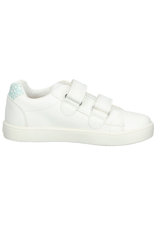 Geox Sneaker Lederimitat/Textil Weiß
