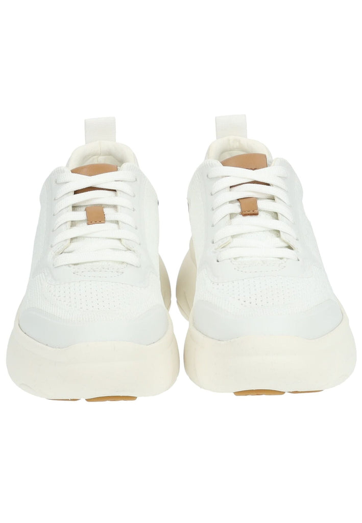 Geox Sneaker Lederimitat/Textil Weiß