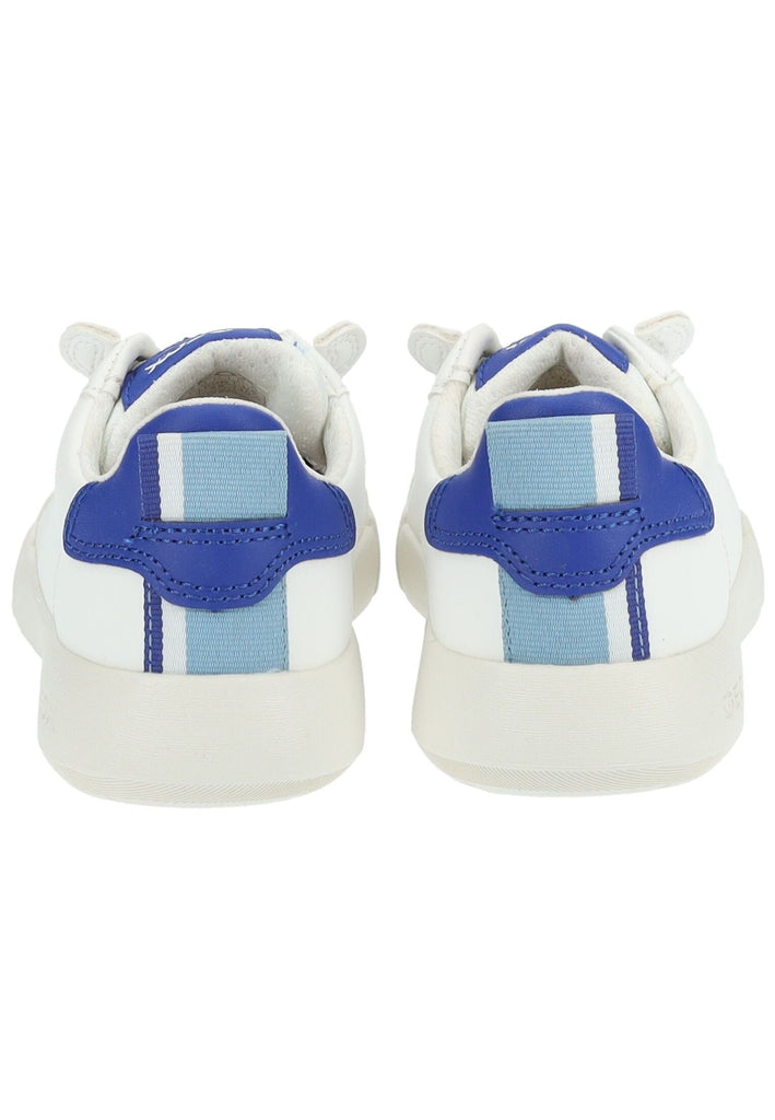 Geox Sneaker Lederimitat/Textil Weiß/Blau