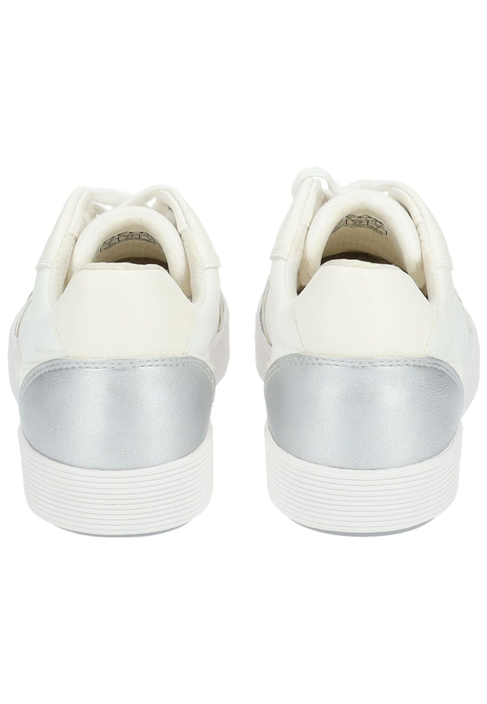 Geox Sneaker Lederimitat/Textil Weiß Kombi