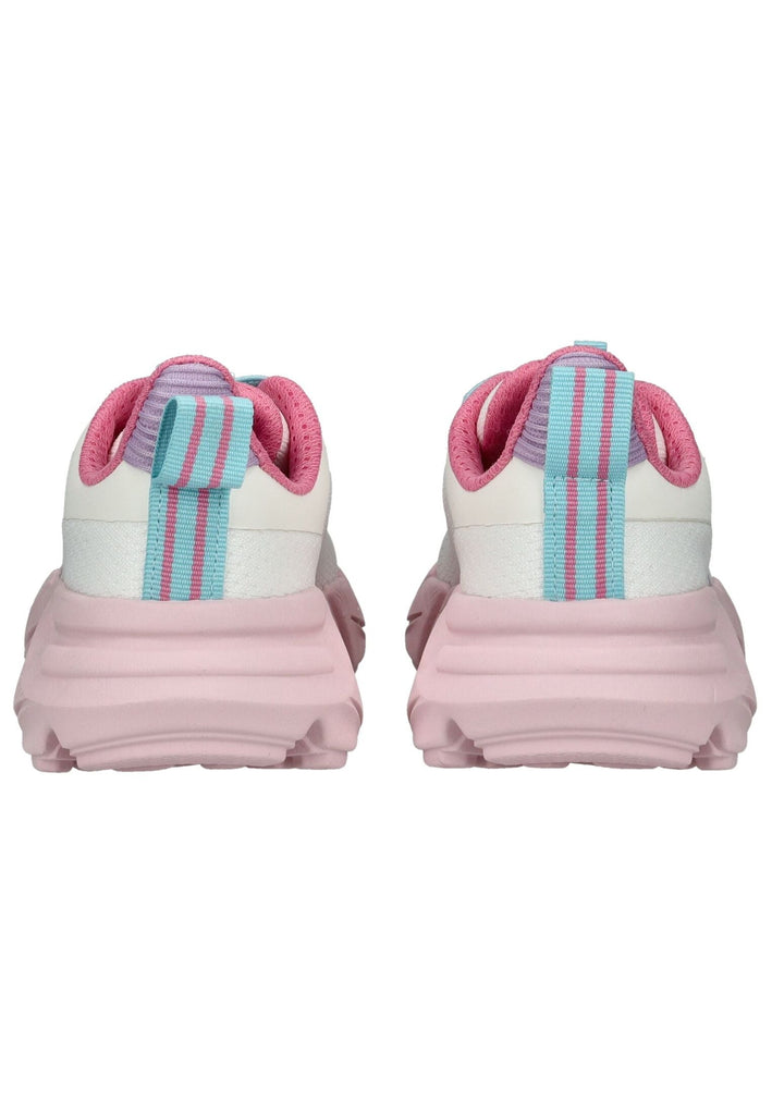 Geox Sneaker Lederimitat/Textil Weiß/Pink