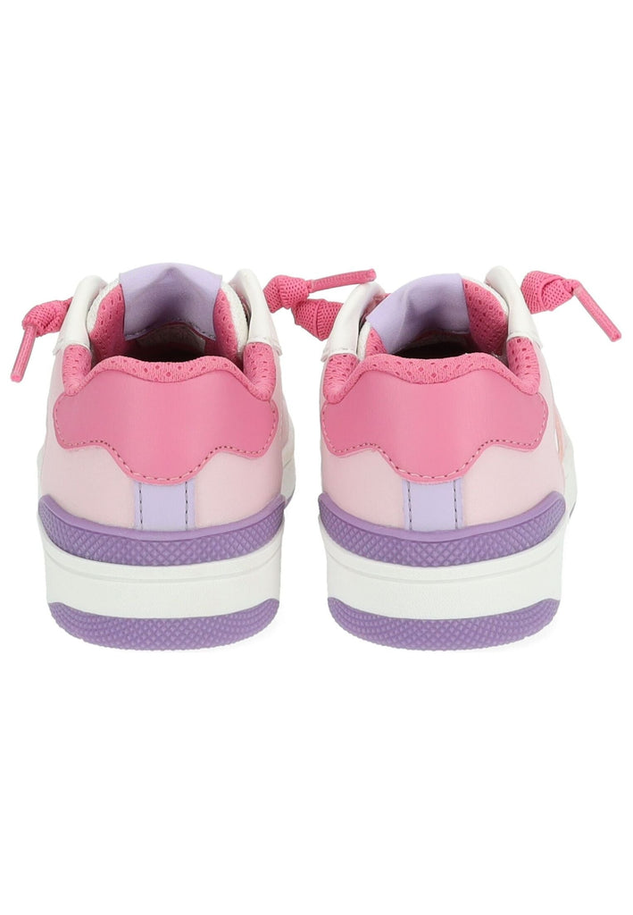 Geox Sneaker Lederimitat/Textil Weiß/Pink
