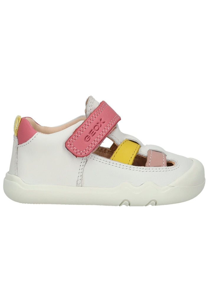 Geox Sneaker Nappaleder Weiß/Pink