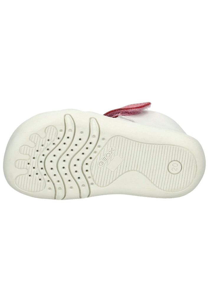 Geox Sneaker Nappaleder Weiß/Pink