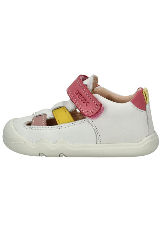 Geox Sneaker Nappaleder Weiß/Pink