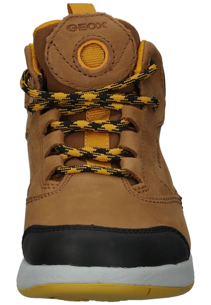 Geox Sneaker Nubukleder/Textil Braun/Gelb