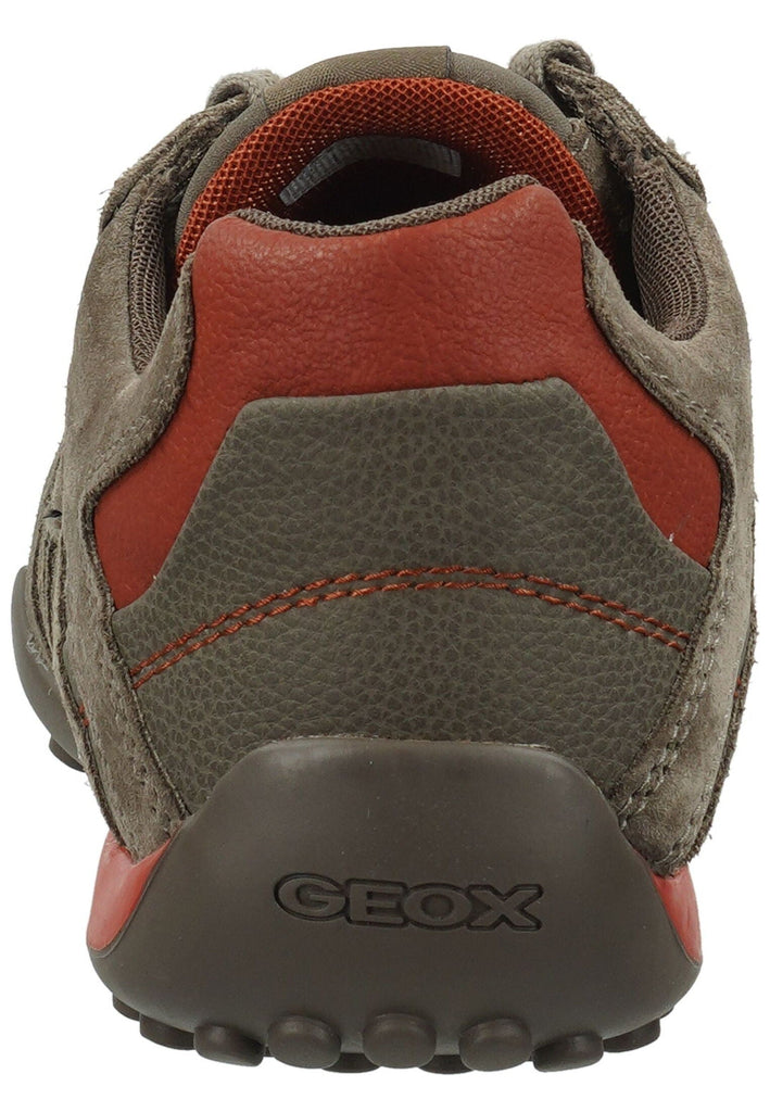 Geox Sneaker Veloursleder/Textil Grau/Orange