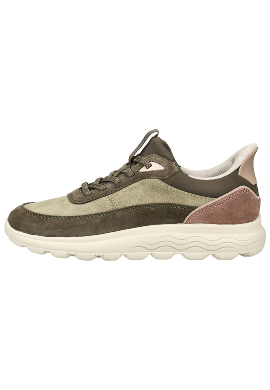 Geox Sneaker Veloursleder/Textil Grün