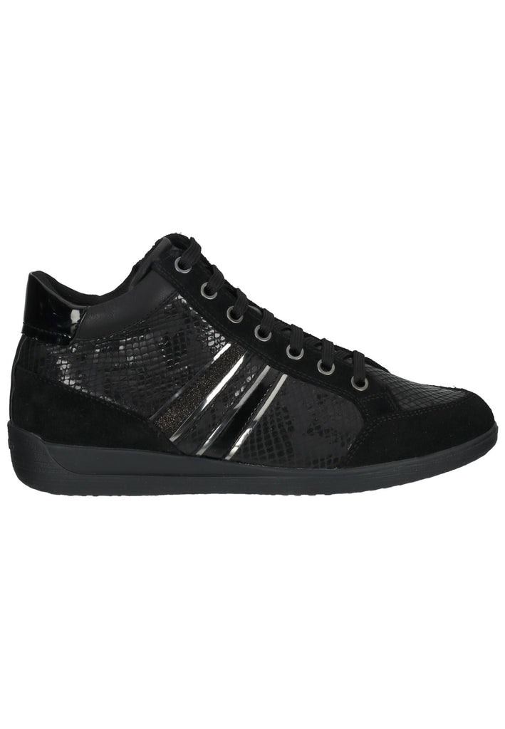 Geox Sneaker Veloursleder/Textil Schwarz