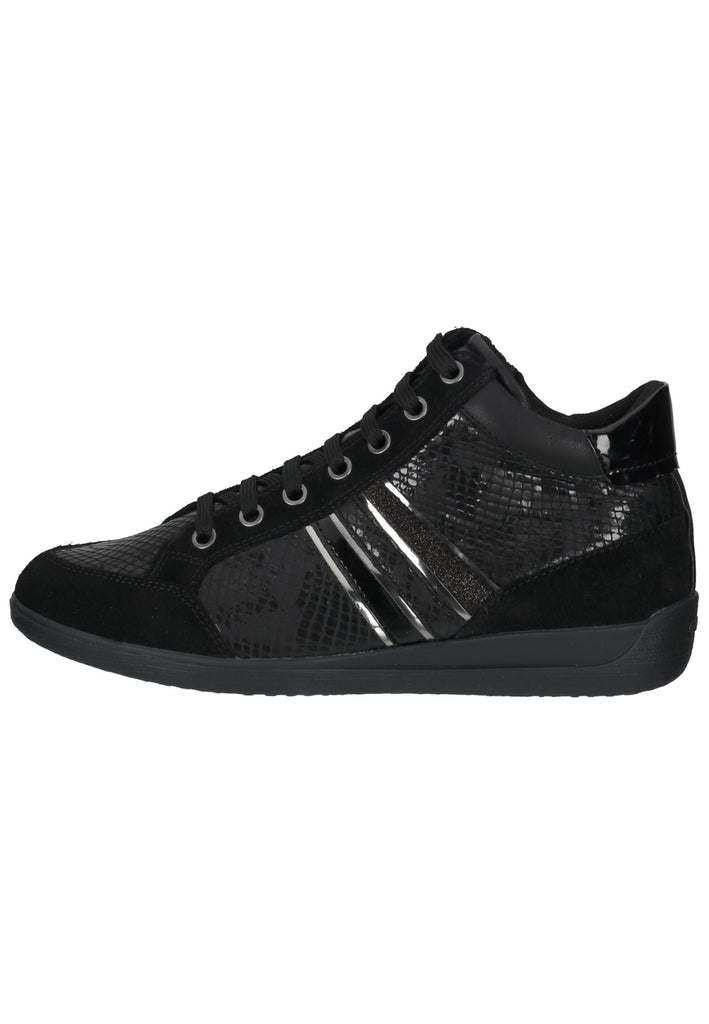 Geox Sneaker Veloursleder/Textil Schwarz