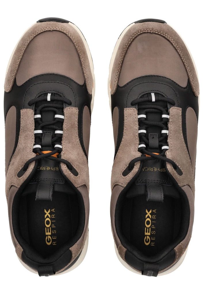 Geox Sneaker Veolurs/Textil/Synthetik Grau/Schwarz