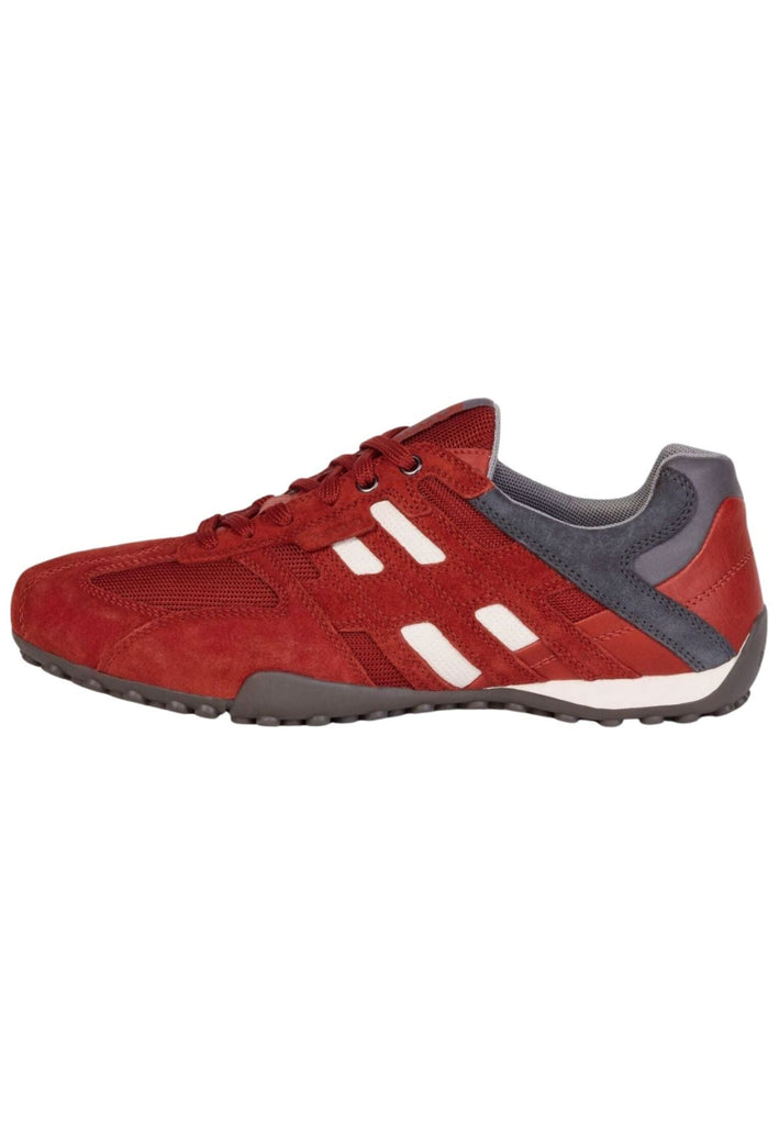 Geox Sneaker Veolurs/Textil/Synthetik Rot/Grau