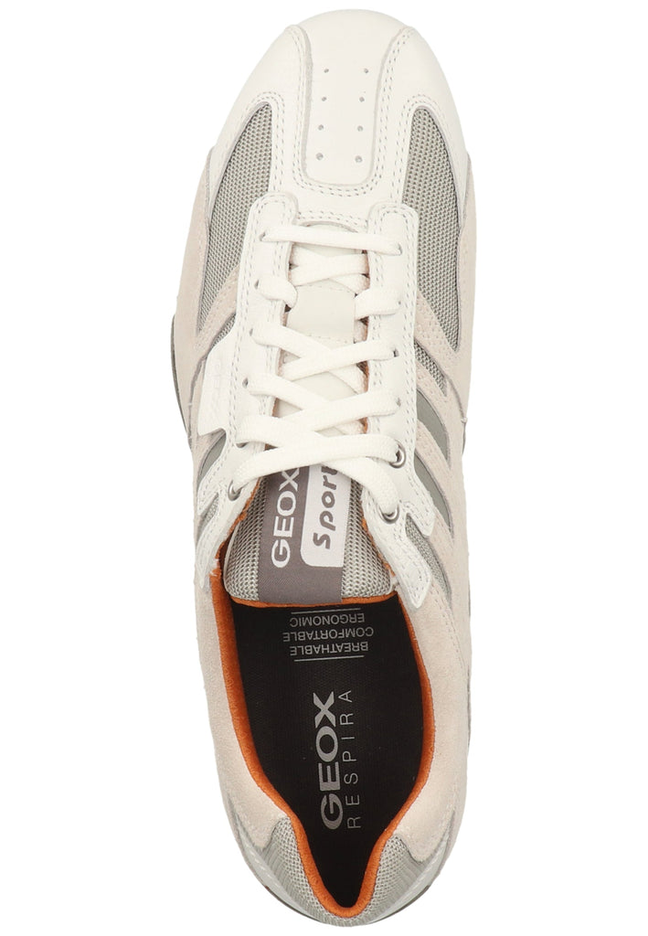 Geox Sneaker Veolurs/Textil/Synthetik Weiß/Grau