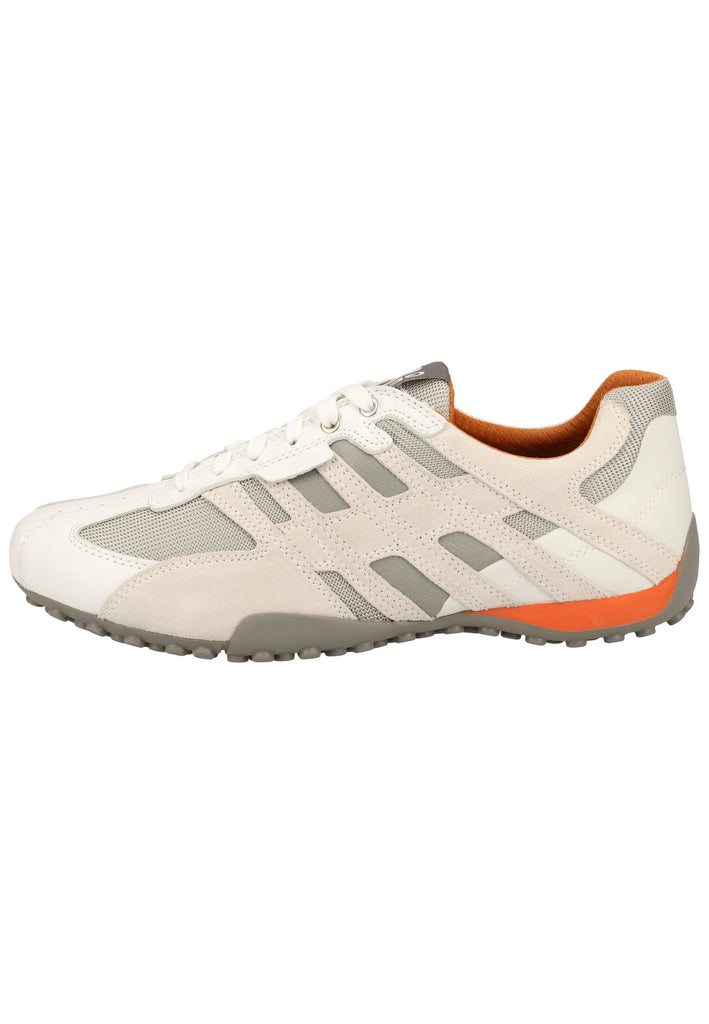 Geox Sneaker Veolurs/Textil/Synthetik Weiß/Grau