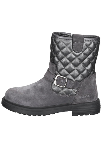 Stiefel Geox Stiefel Leder/Synthetik Grau