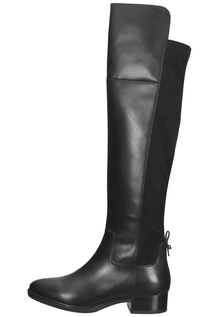Stiefel Geox Stiefel Leder/Synthetik Schwarz