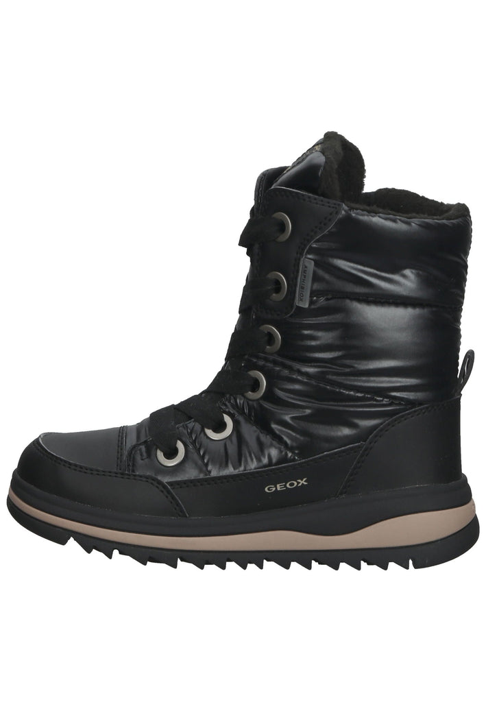 Stiefel Geox Stiefel Lederimitat/Nylon Schwarz Warmfutter