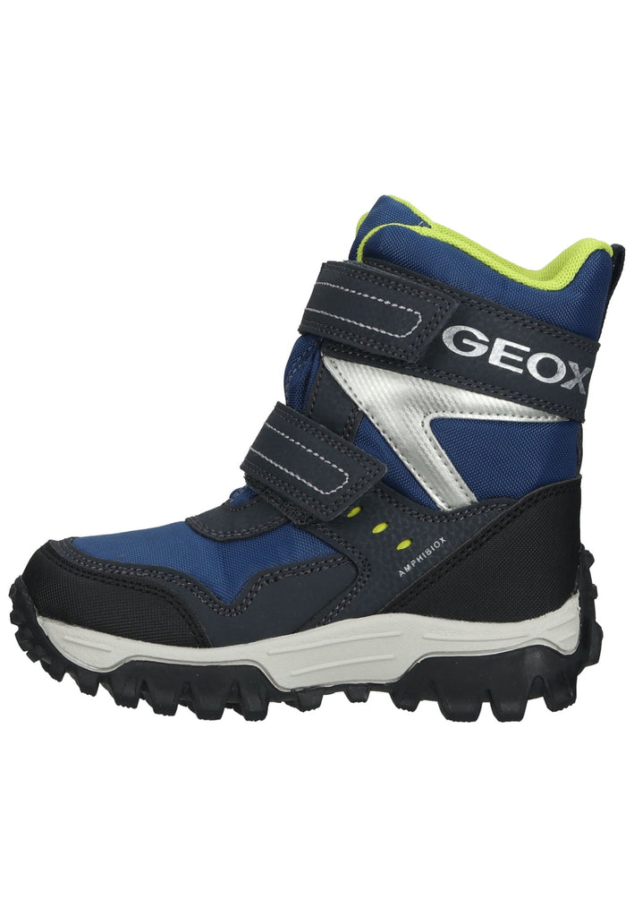 Stiefel Geox Stiefel Lederimitat/Textil Navy/Lime Warmfutter