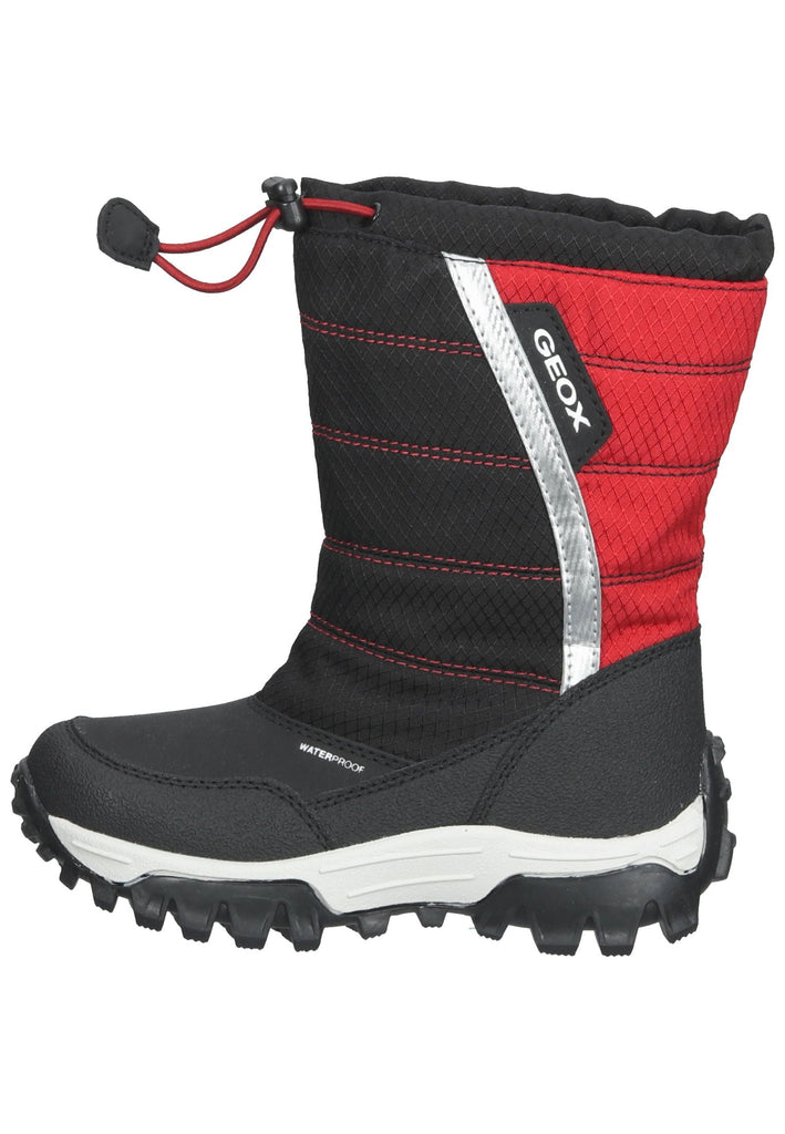 Stiefel Geox Stiefel Synthetik/Textil Schwarz/Rot