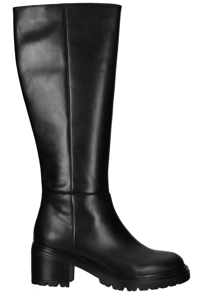 Geox Stiefel Glattleder Schwarz