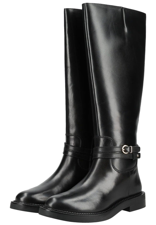 Geox Stiefel Leder Schwarz