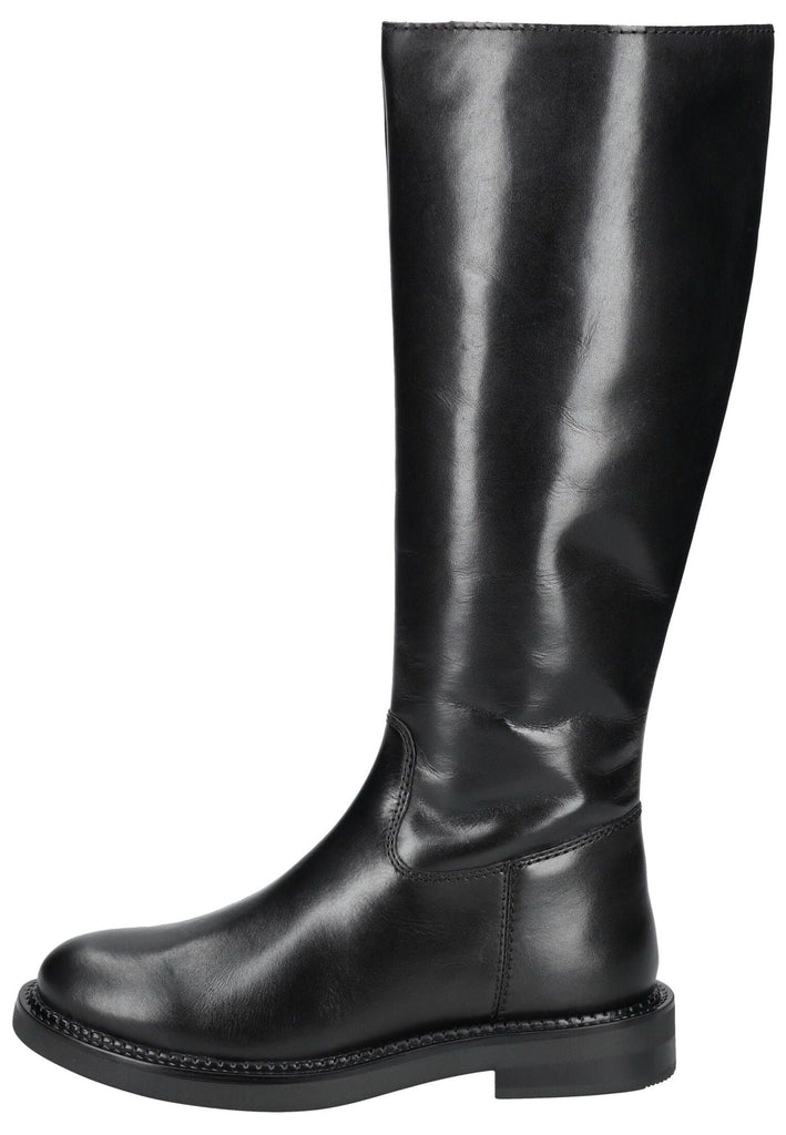 Geox Stiefel Leder Schwarz Warmfutter
