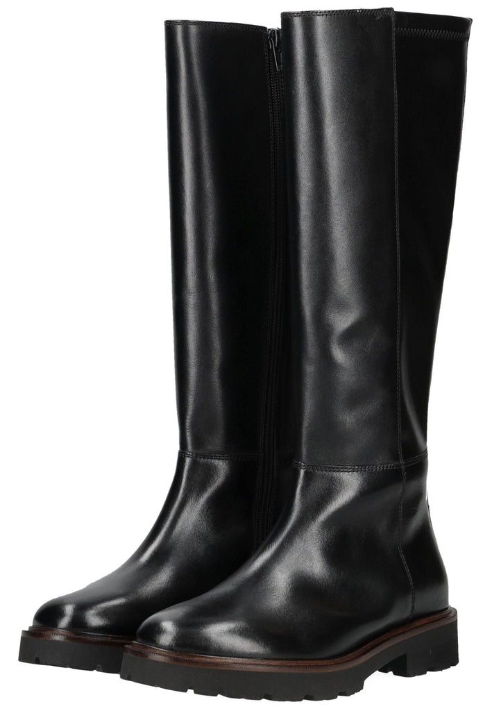 Geox Stiefel Leder/Synthetik Schwarz