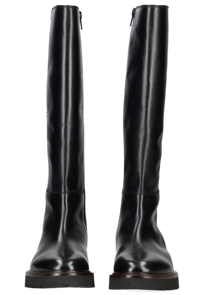 Geox Stiefel Leder/Synthetik Schwarz