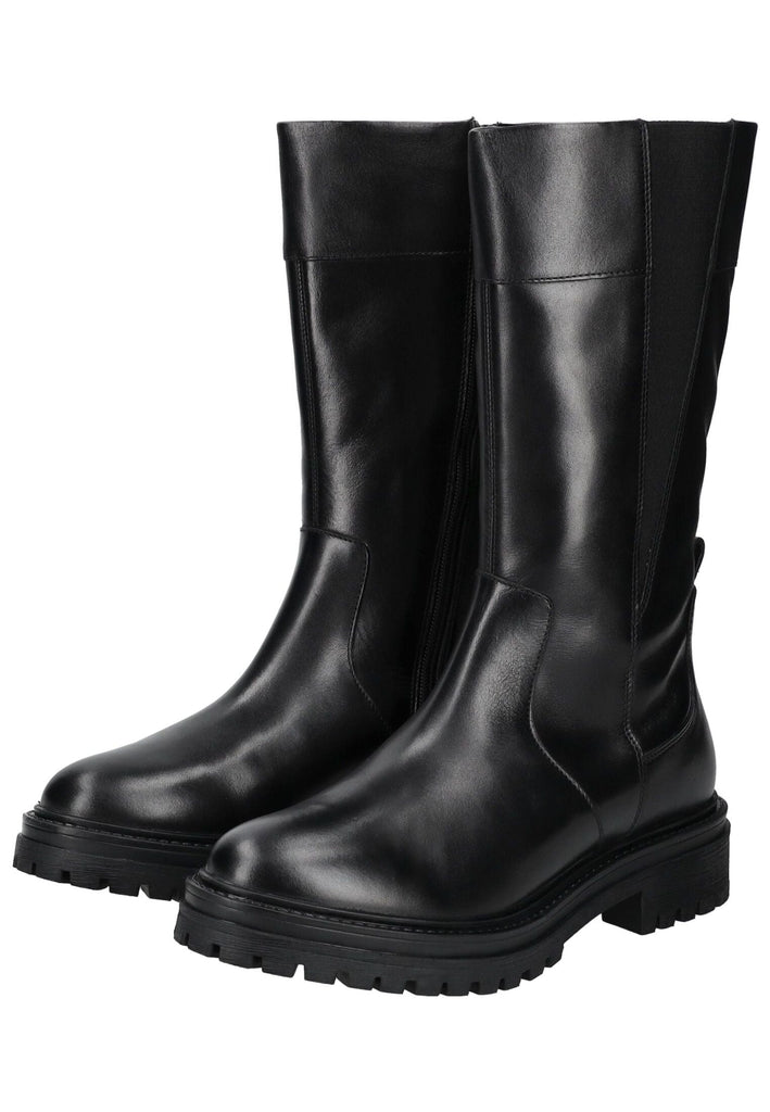 Geox Stiefel Leder/Textil Schwarz