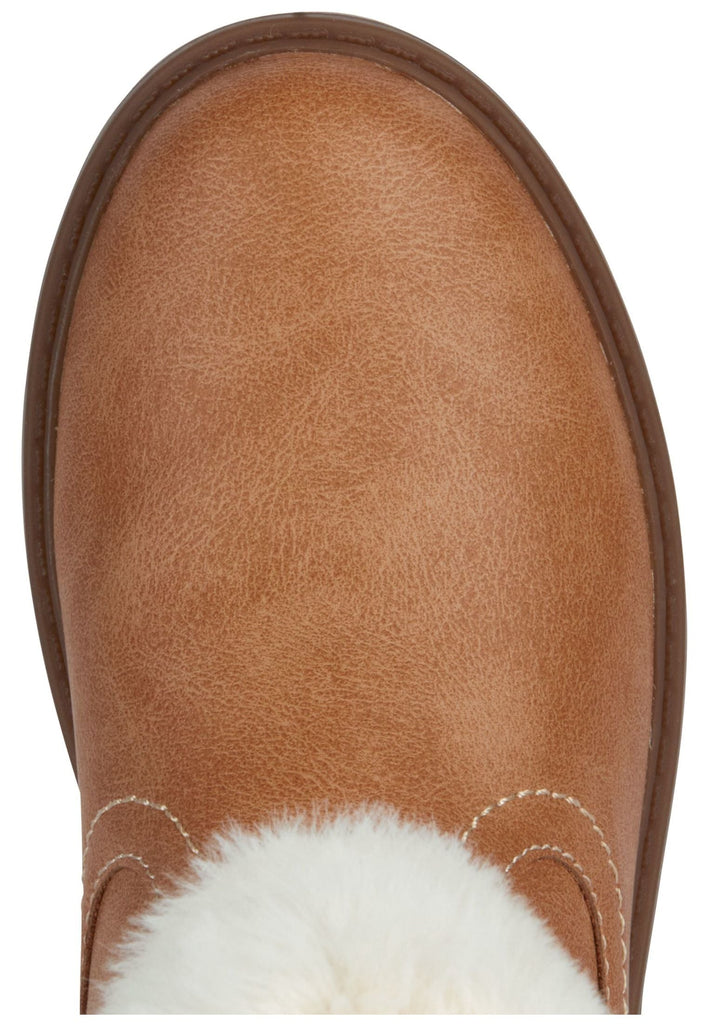 Geox Stiefel Lederimitat/Textil Camel Warmfutter