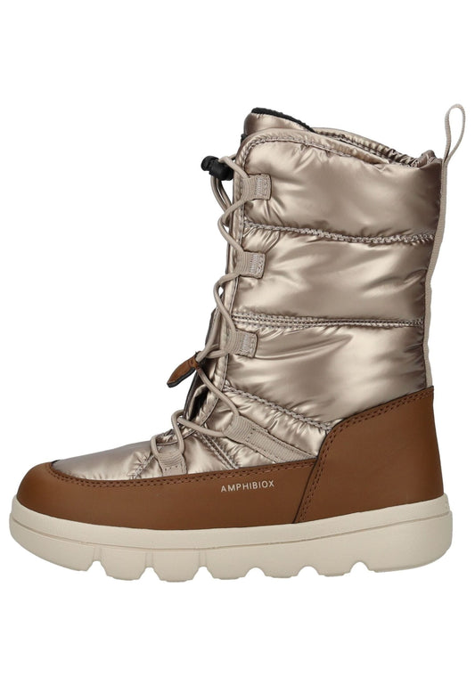 Geox Stiefel Lederimitat/Textil Champagner