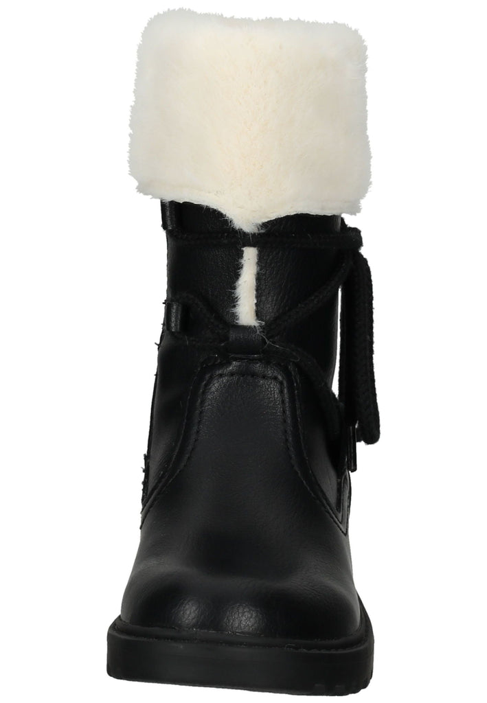 Geox Stiefel Lederimitat/Textil Schwarz Warmfutter