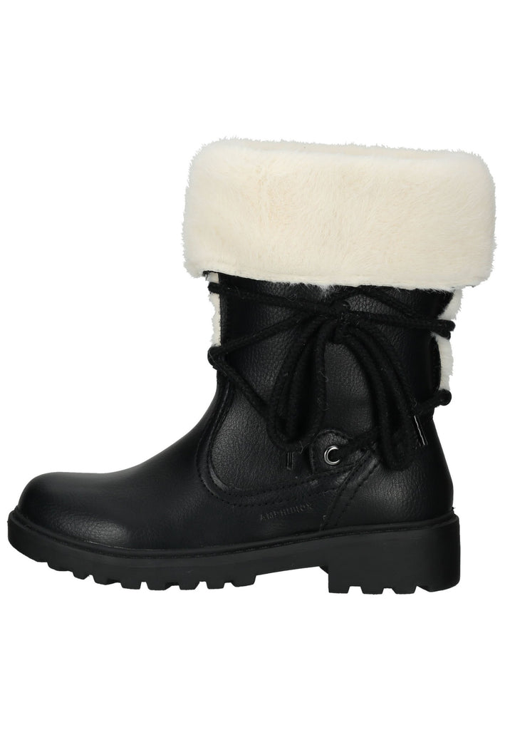 Geox Stiefel Lederimitat/Textil Schwarz Warmfutter