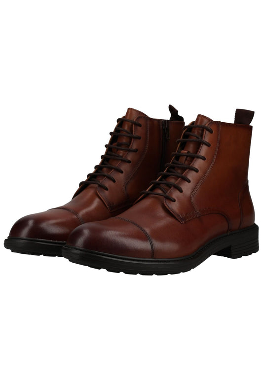Geox Stiefelette Glattleder Cognac