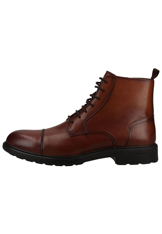 Geox Stiefelette Glattleder Cognac