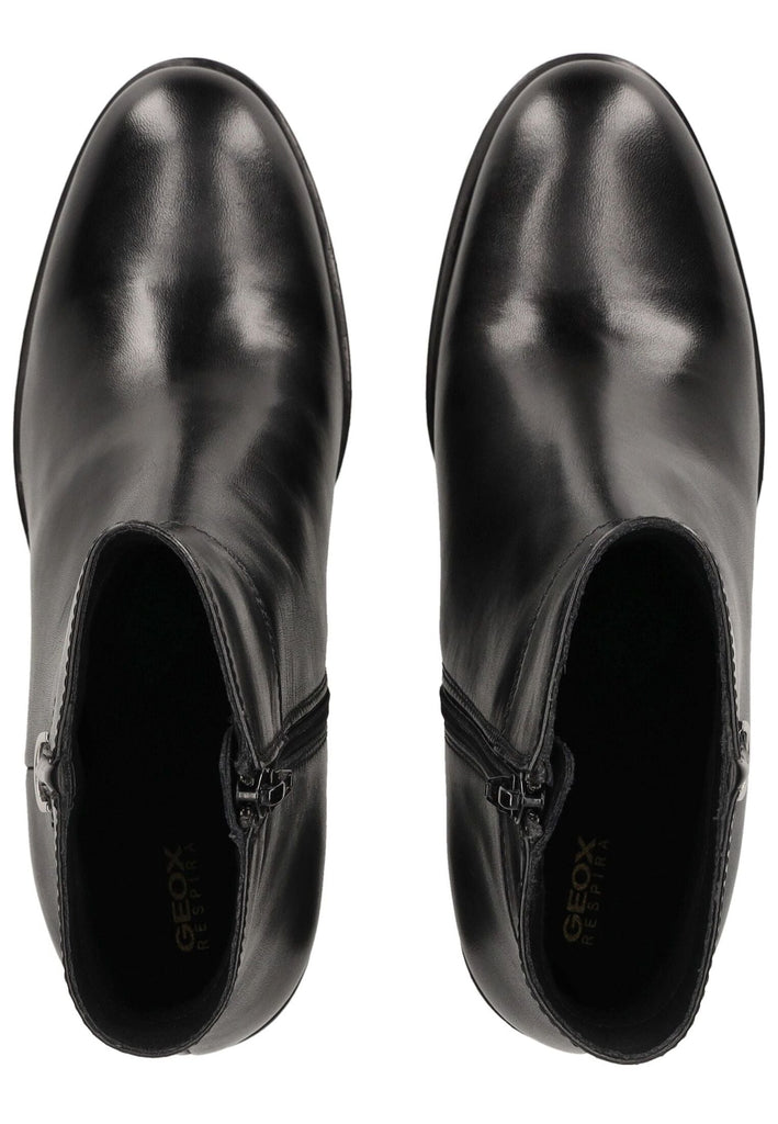 Geox Stiefelette Glattleder Schwarz