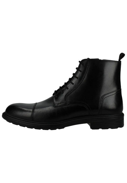 Geox Stiefelette Glattleder Schwarz